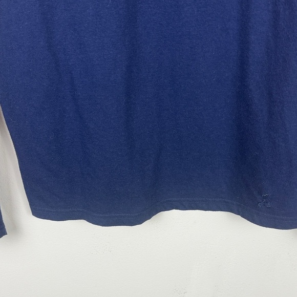 Kuwalla Classic Soft Cotton Blend Navy Long Sleeve Henley Shirt Size Medium - Picture 7 of 9